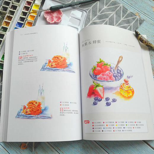 (仓发) 水彩自由绘：美食美景慢时光/江苏凤凰科学技术出版社/9787571305192 商品图4
