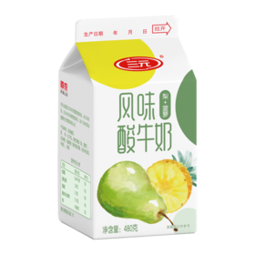 三元风味酸牛奶（梨+菠萝）480g