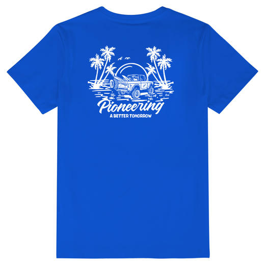 自由基地夏季露营户外复古印花短袖T恤衫潮牌中性复古棉男女休闲T NMT-1872 商品图7