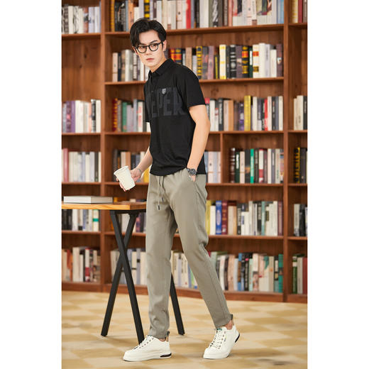 【断码清仓】HX 夏季翻领短袖T恤S102220426101 商品图3