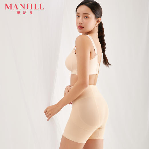 熳洁儿 收腹提臀塑形女中高腰中长裤前中拉链设计美体塑身裤22204201 商品图1