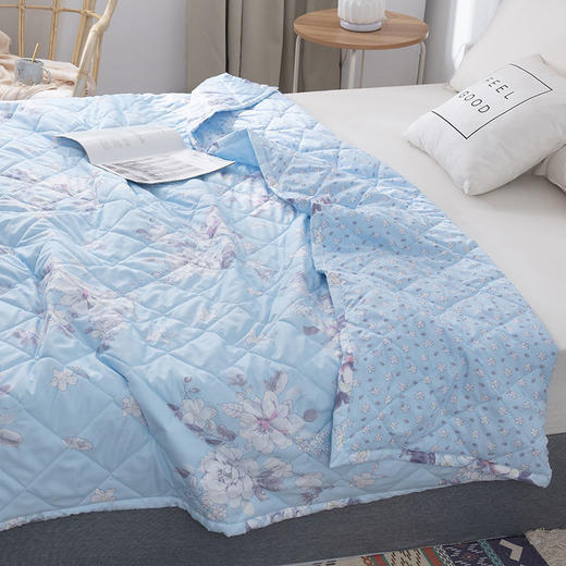 夏天空调被夏凉被双人单人薄被子可水洗机洗被子学生宿舍春秋童被wyt3 商品图5