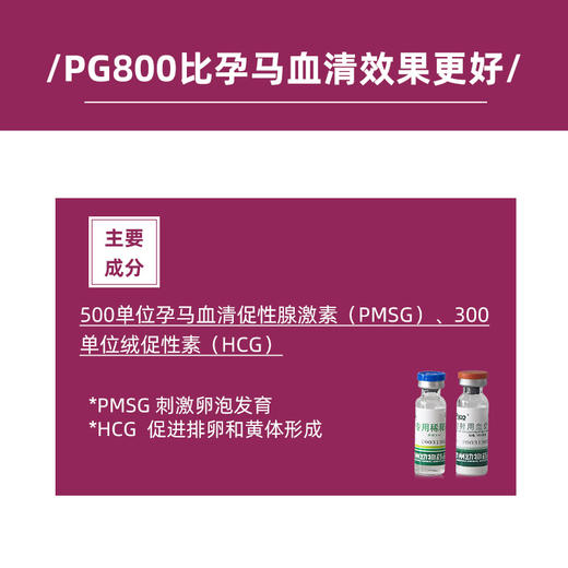 PG600升级产品【 PG800】复方孕马血清 促进猪 牛 羊 兔发情 断奶发情 激素 商品图3