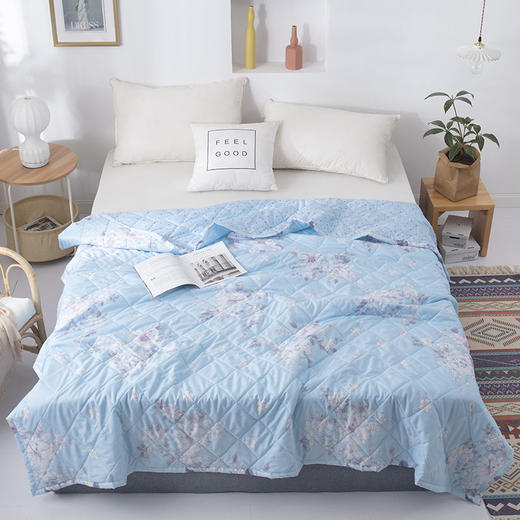 夏天空调被夏凉被双人单人薄被子可水洗机洗被子学生宿舍春秋童被wyt3 商品图4