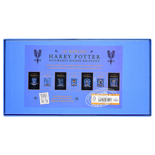 【中商原版】哈利波特1-7册套装 拉文克劳学院精装版 Harry Potter Ravenclaw House Editions Hardback Box Set  J K Rowling 商品图1