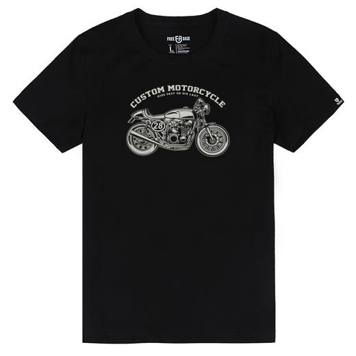 自由基地男装motorcycles复古图案印花夏季潮流短袖T恤衫半袖汗衫 NMT-1869 商品图1