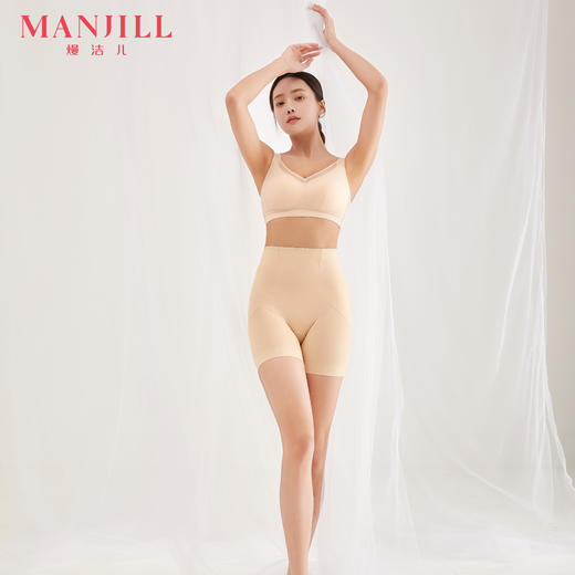 熳洁儿 收腹提臀中腰中长裤翘臀收胯女士塑身衣裤22204202 商品图0