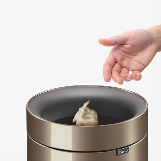 优百纳欧式创意家用不锈钢恒星垃圾桶 商品图2