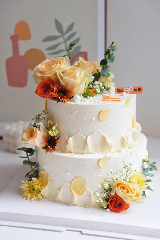 繁花盛开双层蛋糕 商品图0