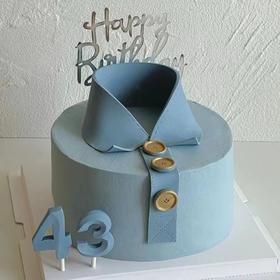 【绅士】父亲节高级感翻糖蛋糕