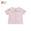 贝贝怡儿童短袖T恤女童夏季新品松紧袖口宝宝外出衣服上衣柔软透气 商品缩略图3