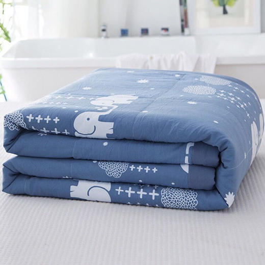 夏天空调被夏凉被双人单人薄被子可水洗机洗被子学生宿舍春秋童被wyt3 商品图1