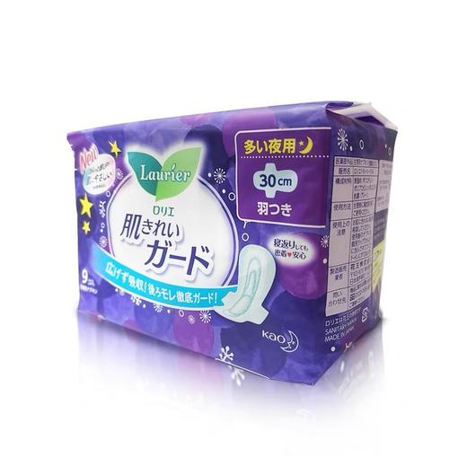 花王透气棉柔护翼卫生巾（夜用30cm）9枚 商品图1