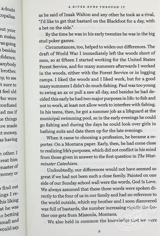 【中商原版】大河恋 豆瓣高分 英文原版 A River Runs through It and Other Stories Norman Maclean Robert Redford 商品图8
