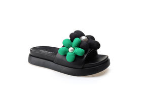 豪麟名鞋奥莱迪嘉女装羊皮革时尚凉拖DJELO21WL202黑色  原价1460元