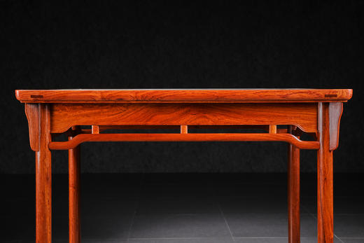 红桥红  家具严选  缅甸花梨(大果紫檀）  【石面 107 恭王府 一腿三牙书桌】 商品图1