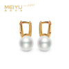 美裕 【弦歌】银925淡水珍珠耳钉 8-8.5mm白105621 商品缩略图0