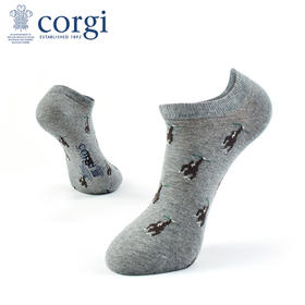 CORGI柯基英国进口袜子男女同款夏季纯色浅口透气船袜薄款短袜
