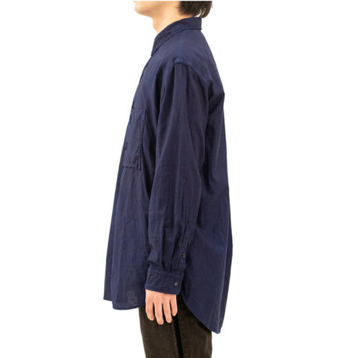 KUON Regular Collar Shirt-AIZOME- 日本职人制有机棉蓝染衬衫 商品图2