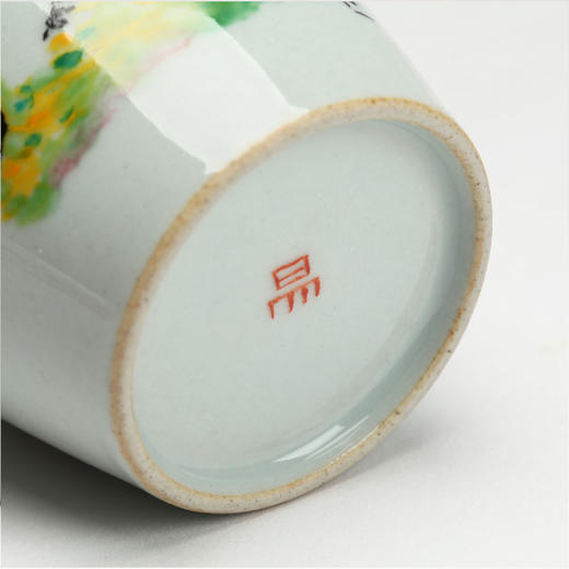 易都-【春江】仿古灰釉彩绘主人杯 | 吾杯 商品图3