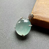 高冰种淡蓝水翡翠鸽子蛋吊坠戒指两用 商品缩略图1