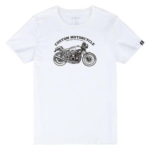 自由基地男装motorcycles复古图案印花夏季潮流短袖T恤衫半袖汗衫 NMT-1869 商品图3