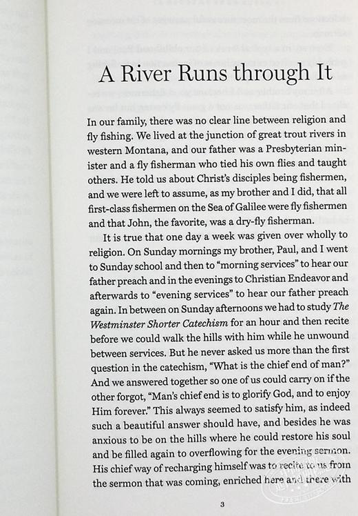 【中商原版】大河恋 豆瓣高分 英文原版 A River Runs through It and Other Stories Norman Maclean Robert Redford 商品图5