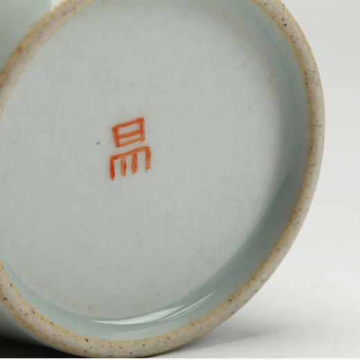 易都-【三吉图】仿古灰釉彩绘主人杯 | 吾杯 商品图4