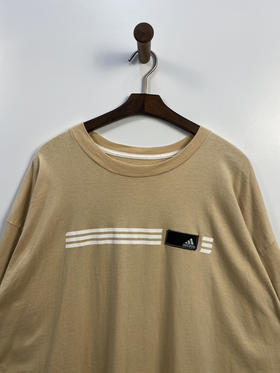 adidas 阿迪达斯 厚款 贴布 LOGO 短袖T恤 _SST(2XL)