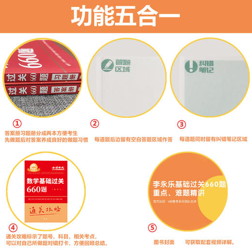 现货【配套视频】李永乐2023考研数学一数二三660题 330题考研数学基础过关660数学三赠课程搭配李永乐线性代基础复习全书历年真题 商品图3