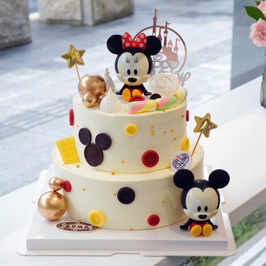 米奇老鼠~迪士尼乐园（男孩&女孩款）（蛋糕需提前6小时下单，不接急单）【页面往下拉，有尺寸和口味选择】 商品图0