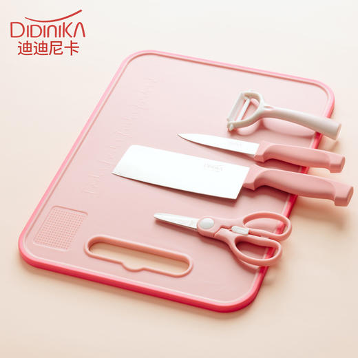 【双面双用 一套搞定】迪迪尼卡 didinika辅食菜板五件套装刀具研磨器多功能辅食菜板材质婴儿刀具 商品图2
