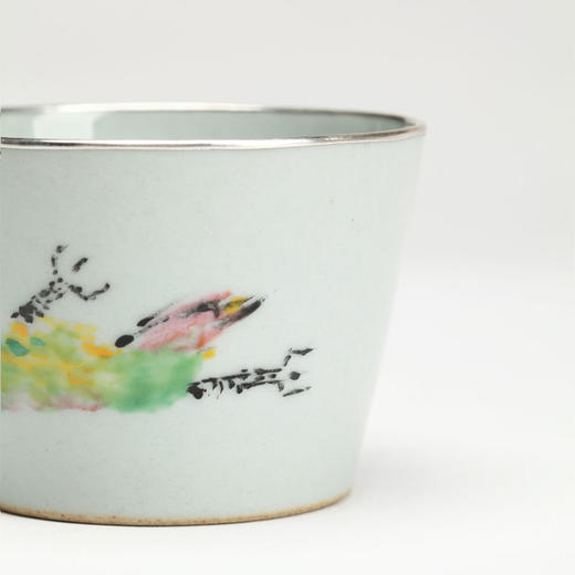 易都-【春江】仿古灰釉彩绘主人杯 | 吾杯 商品图2