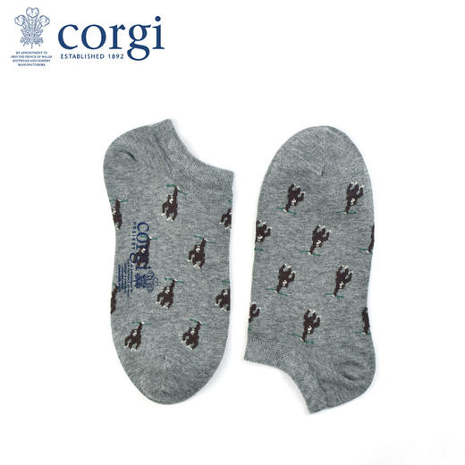 CORGI柯基英国进口袜子男女同款夏季纯色浅口透气船袜薄款短袜 商品图1