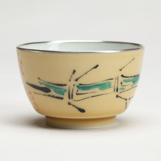 夏回-【节节高】银口宋黄地彩绘主人杯 | 吾杯 商品图0