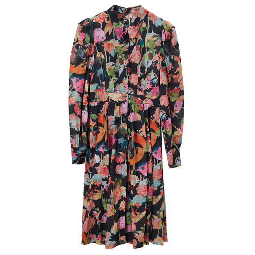 谜底2022新款纯棉印花时尚收腰A摆连衣裙女227ML6130 商品图4