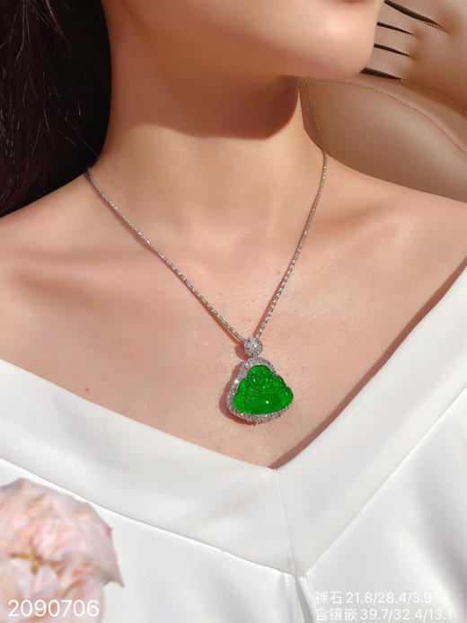 老坑帝王绿佛公吊坠【2090706】具体价格微信咨询 商品图4