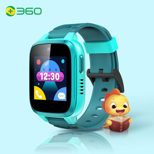 【专属】360儿童电话手表8XS 智能语音问答定位支付 360学生儿童移动联通电信4G防水视频拍照手表手男女孩竹绿色 商品图2