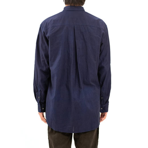 KUON Regular Collar Shirt-AIZOME- 日本职人制有机棉蓝染衬衫 商品图3