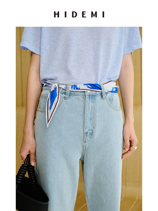 HIDEMI水洗雪花做旧牛仔裤 商品图5