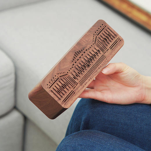 大英博物馆建筑系列手机支架胡桃木扩音器摆件 商品图2