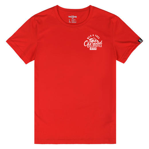 自由基地男装简约越野车图案设计印花团队队服文化衫短袖T恤打底 NMT-1876 商品图4