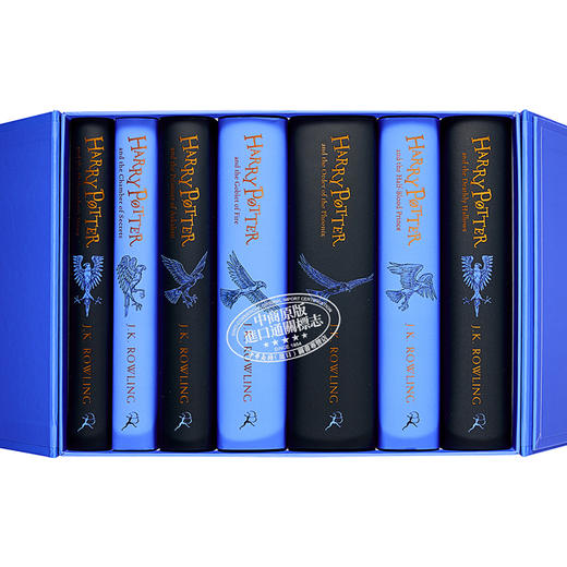 【中商原版】哈利波特1-7册套装 拉文克劳学院精装版 Harry Potter Ravenclaw House Editions Hardback Box Set  J K Rowling 商品图2