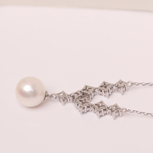 美裕 【星恋】银925淡水珍珠链坠 9-9.5mm白105623 商品图4