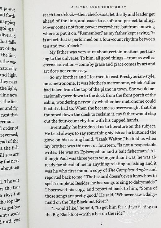 【中商原版】大河恋 豆瓣高分 英文原版 A River Runs through It and Other Stories Norman Maclean Robert Redford 商品图7