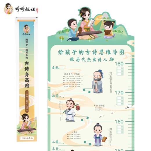 婷婷姐姐·陪孩子一起成长的古诗身高贴 6月新品 商品图4