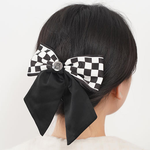 大英博物馆路易斯西洋棋发箍长款蝴蝶结发夹甜美可爱送女友礼物 商品图3