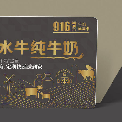 【纯奶半年卡福利】纯奶半年卡 实体卡 神气水牛纯牛奶250ml*12盒  共12箱 商品图3