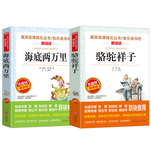 全套2册 海底两万里七年级必读课外书老师推荐 骆驼祥子原著正版老舍 初中课外阅读书籍名著畅销书排行榜 初一上下册7年级课外读物 商品图1