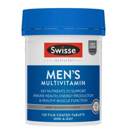 【直邮】Swisse mens ultivite 男性复合多种维生素片 120粒【 0.234KG】 商品图0